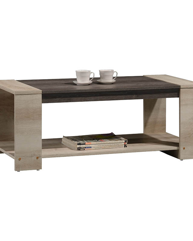 Τραπέζι σαλονιού OLYMPUS pakoworld χρώμα castillo-toro 110x51x42,5εκ