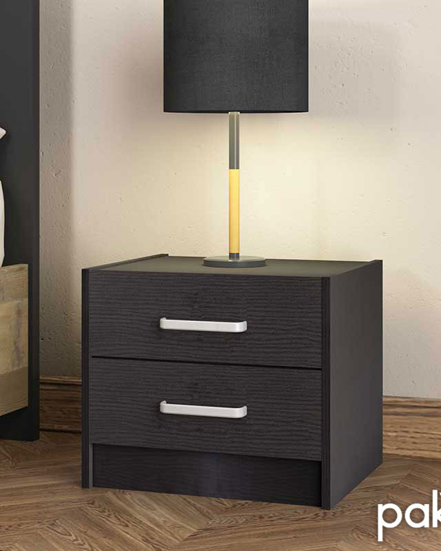 Κομοδίνο OLYMPUS pakoworld χρώμα wenge 47,5x40,5x40,5εκ.