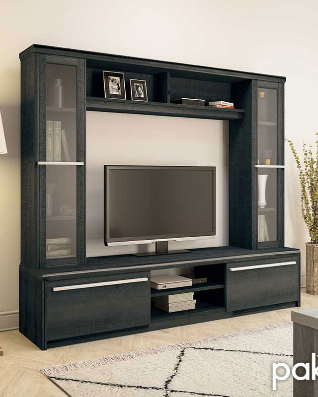 Σύνθετο σαλονιού Chico TV pakoworld χρώμα embony oak 180.5x40x158εκ