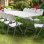 Τραπέζι catering Rodeo pakoworld πτυσσόμενο-βαλίτσα λευκό 152x70x74εκ